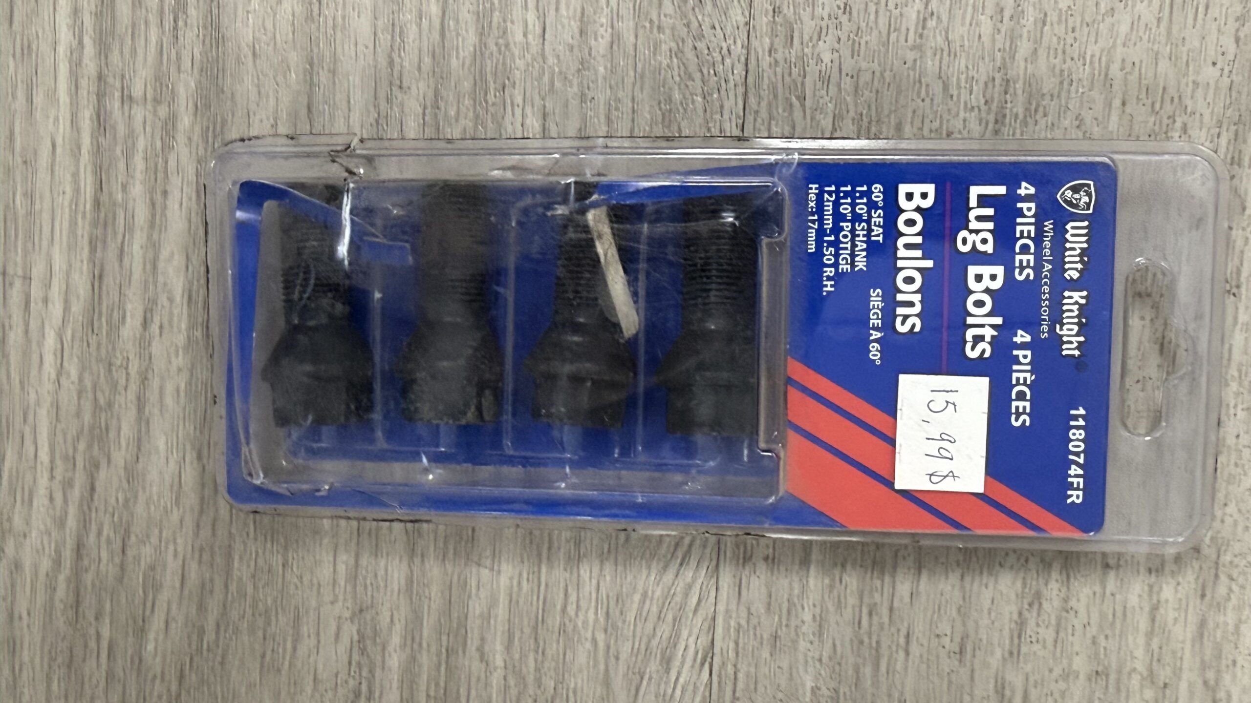 BOULONS DE ROUE 12MM-1,50